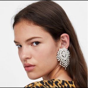 Crystal Drop Rhinestone Earrings